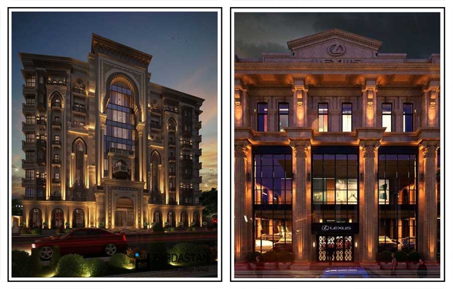 نورپردازی نما ساختمان نورپردازی نما ساختمان