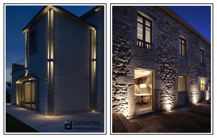 نورپردازی نمای خارجی نورپردازی نمای خارجی