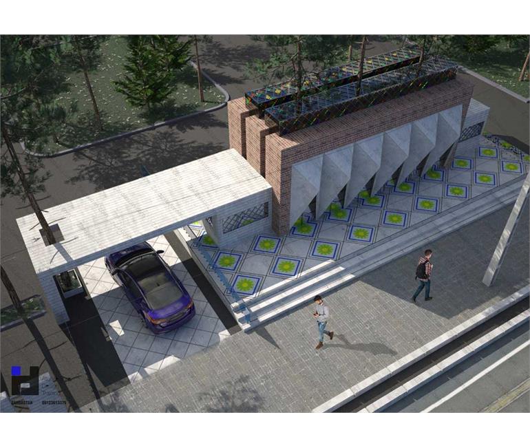 پروژه طراحی ورودی دانشگاه