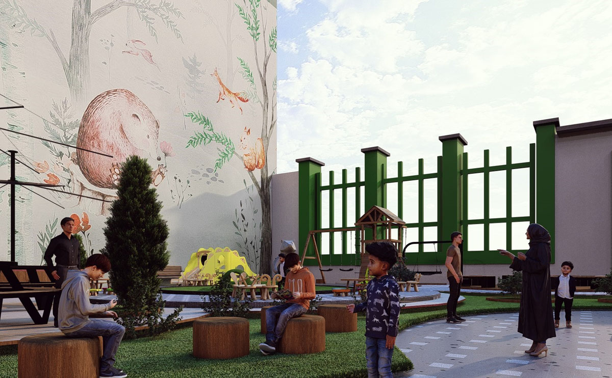 پروژه دانشجویی معماری پارک کودک