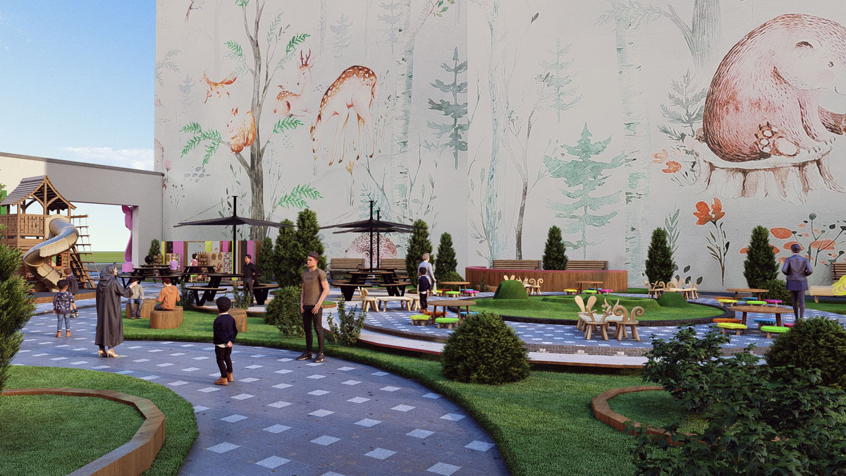 پروژه دانشجویی معماری پارک کودک