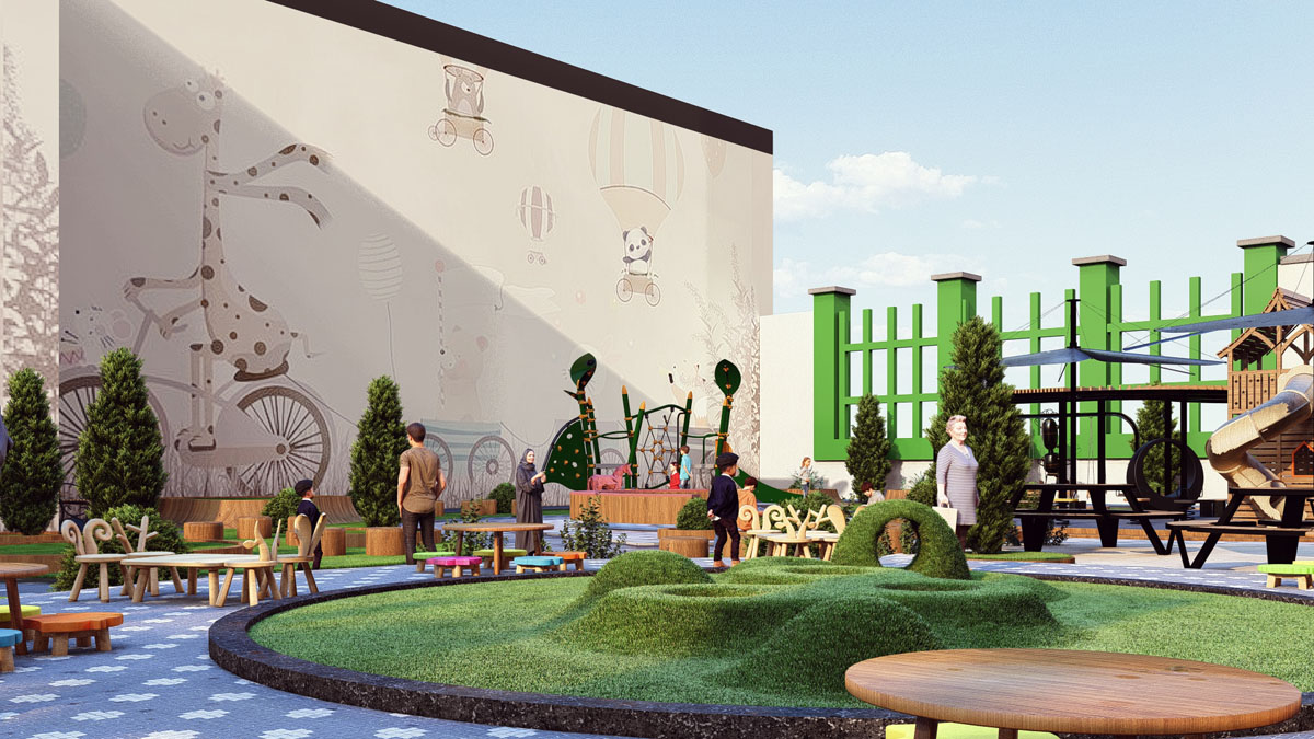 پروژه دانشجویی معماری پارک کودک