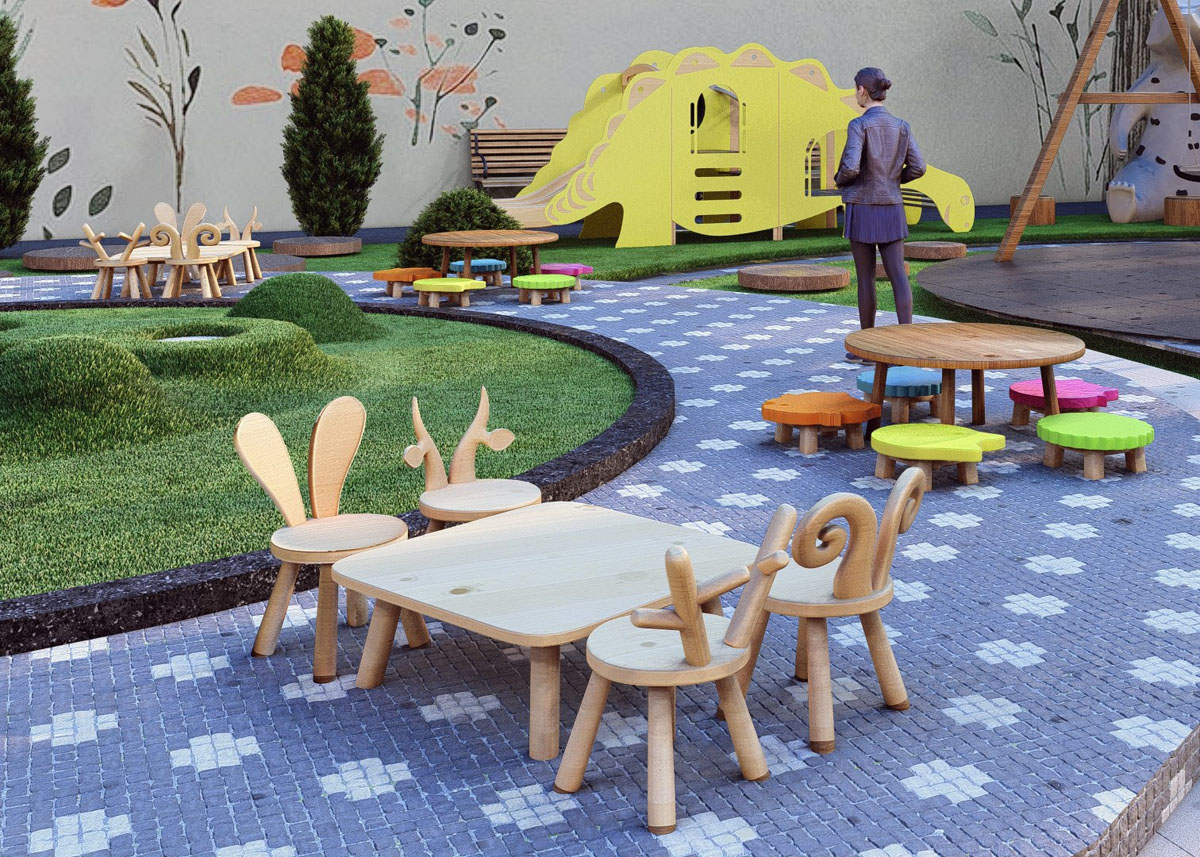پروژه دانشجویی معماری پارک کودک