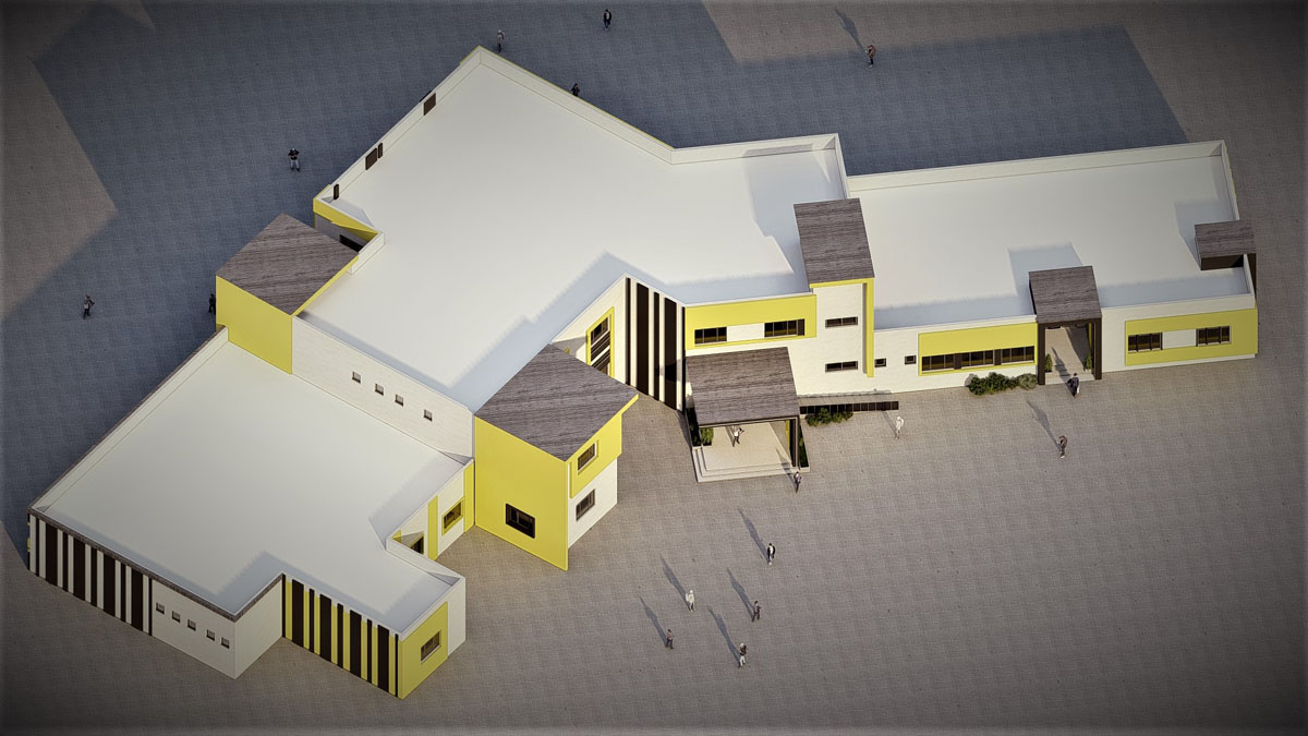 پروژه دانشجویی معماری دبیرستان