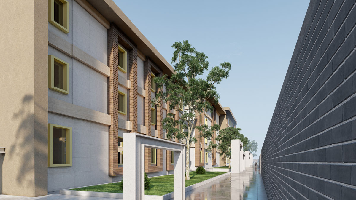 پروژه دانشجویی معماری شهرک مسکونی