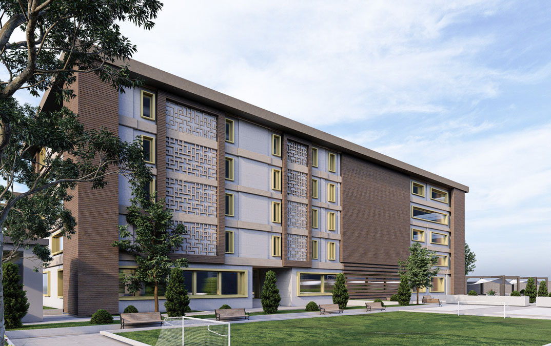 پروژه دانشجویی معماری شهرک مسکونی