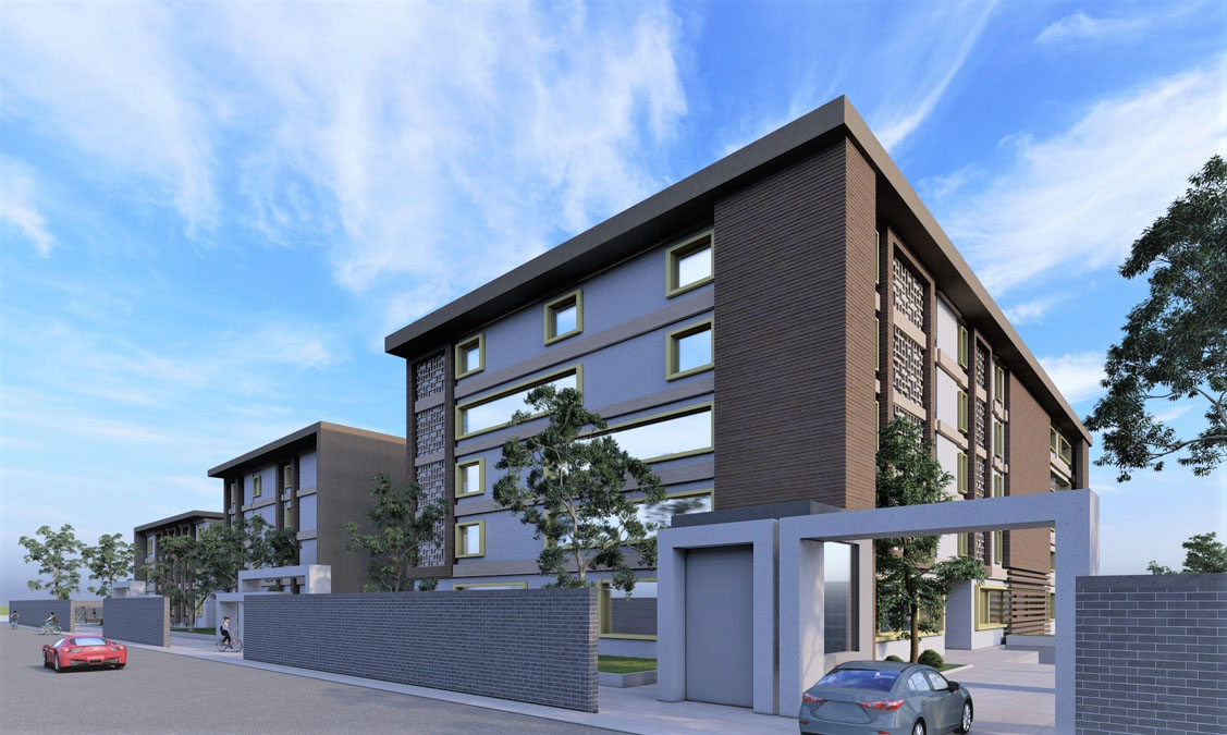 پروژه دانشجویی معماری شهرک مسکونی