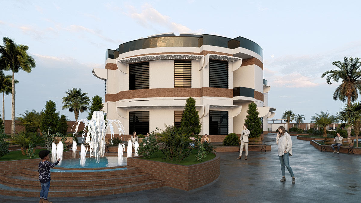 پروژه دانشجویی معماری فرهنگسرا 2