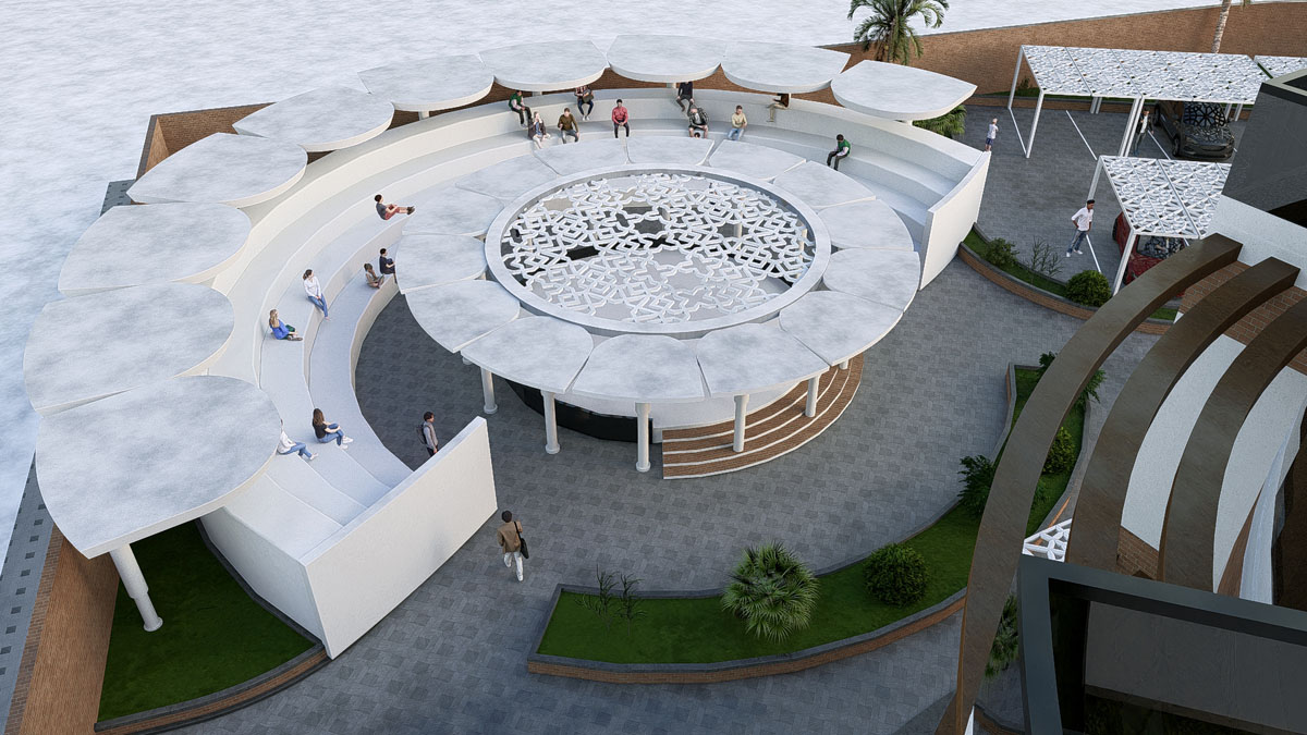 پروژه دانشجویی معماری فرهنگسرا 2