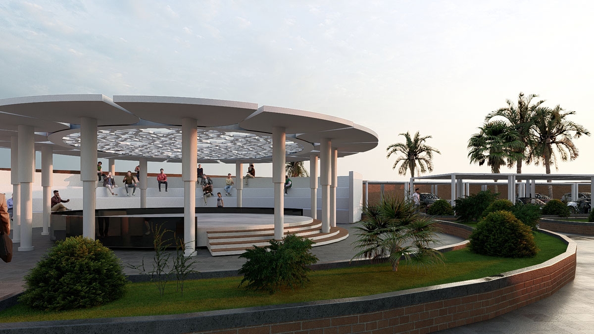 پروژه دانشجویی معماری فرهنگسرا 2