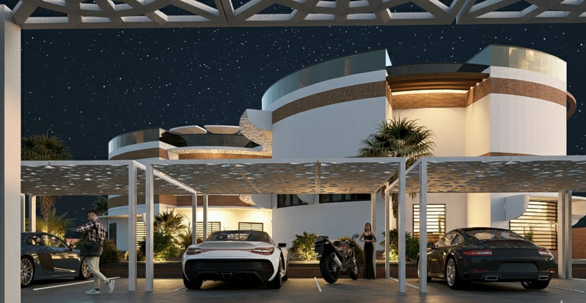 پروژه دانشجویی معماری فرهنگسرا 2