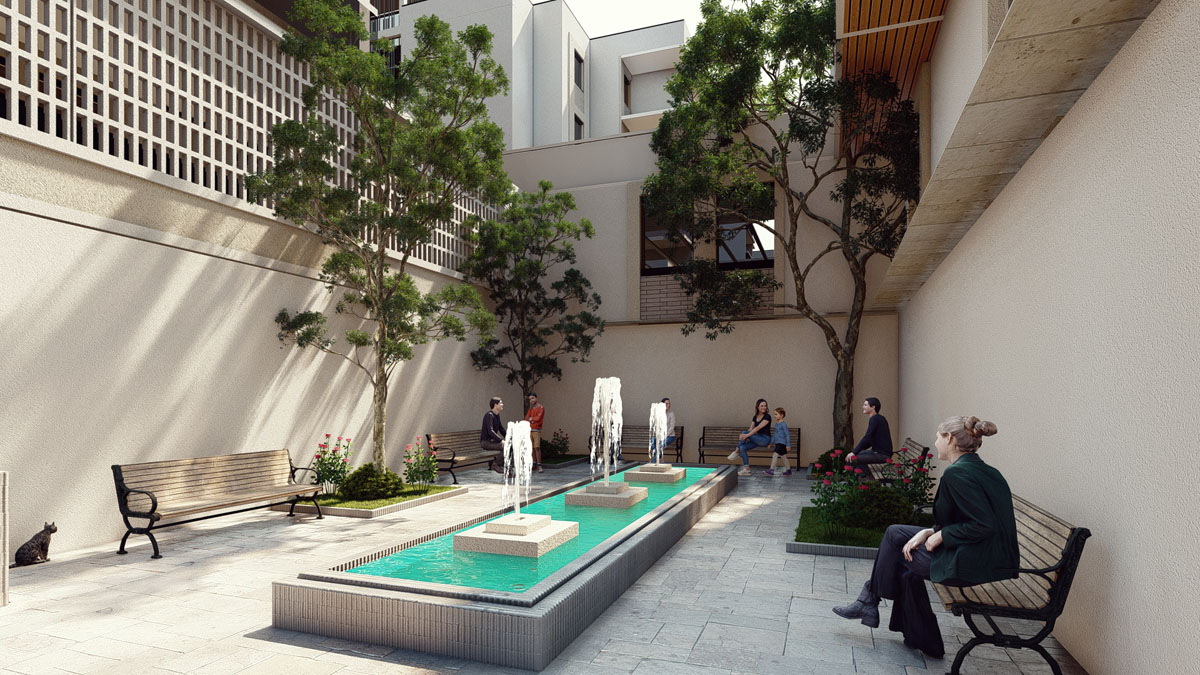 پروژه دانشجویی معماری مجتمع مسکونی