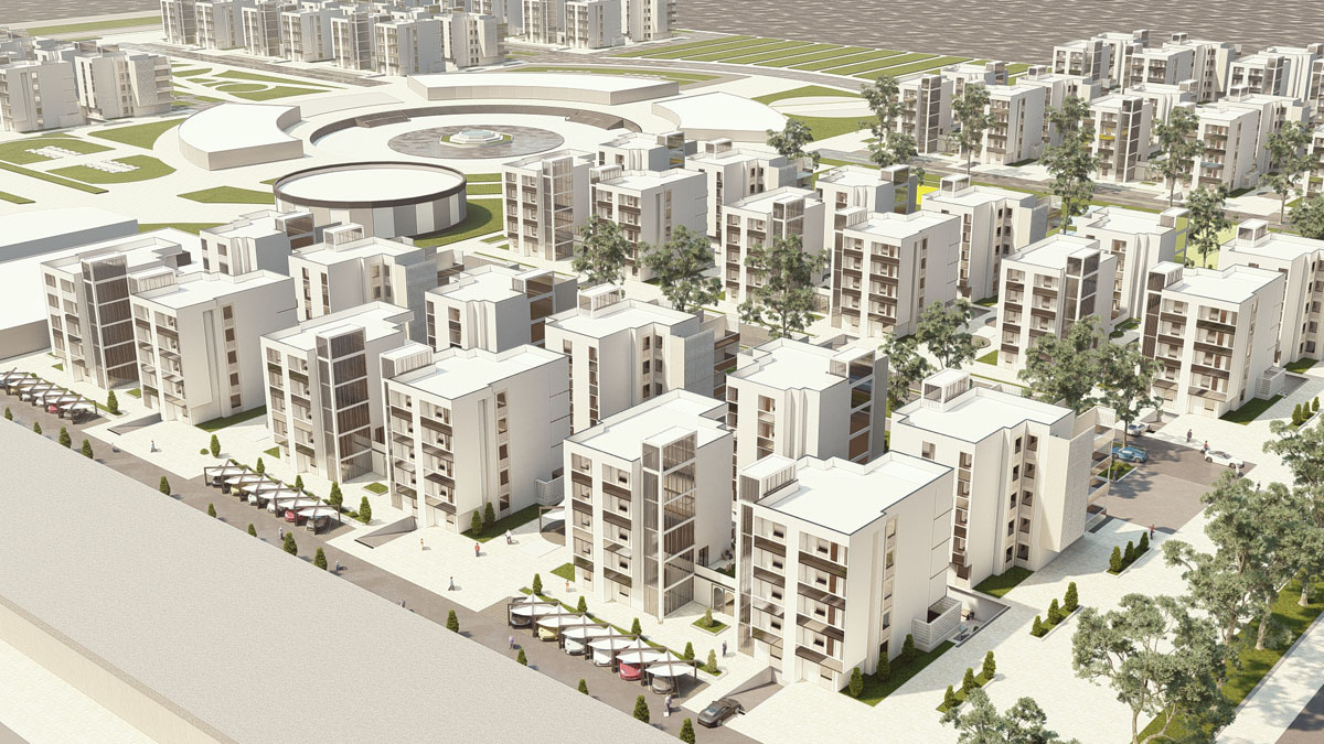 پروژه دانشجویی معماری مجتمع مسکونی