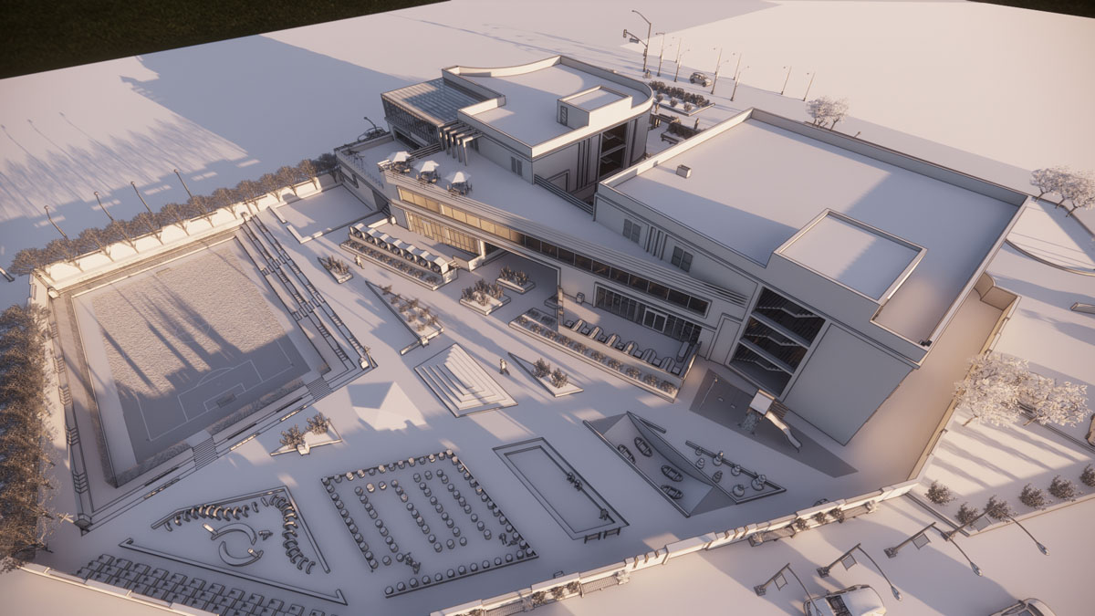 پروژه دانشجویی معماری مدرسه