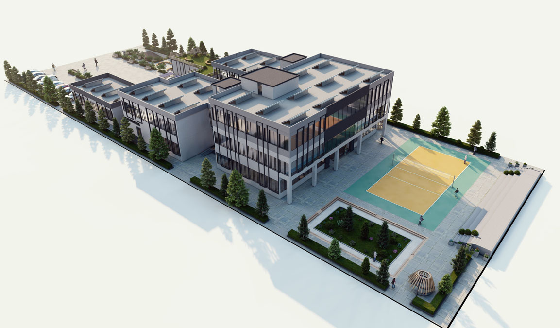 پروژه دانشجویی معماری مرکز آموزشی دختران