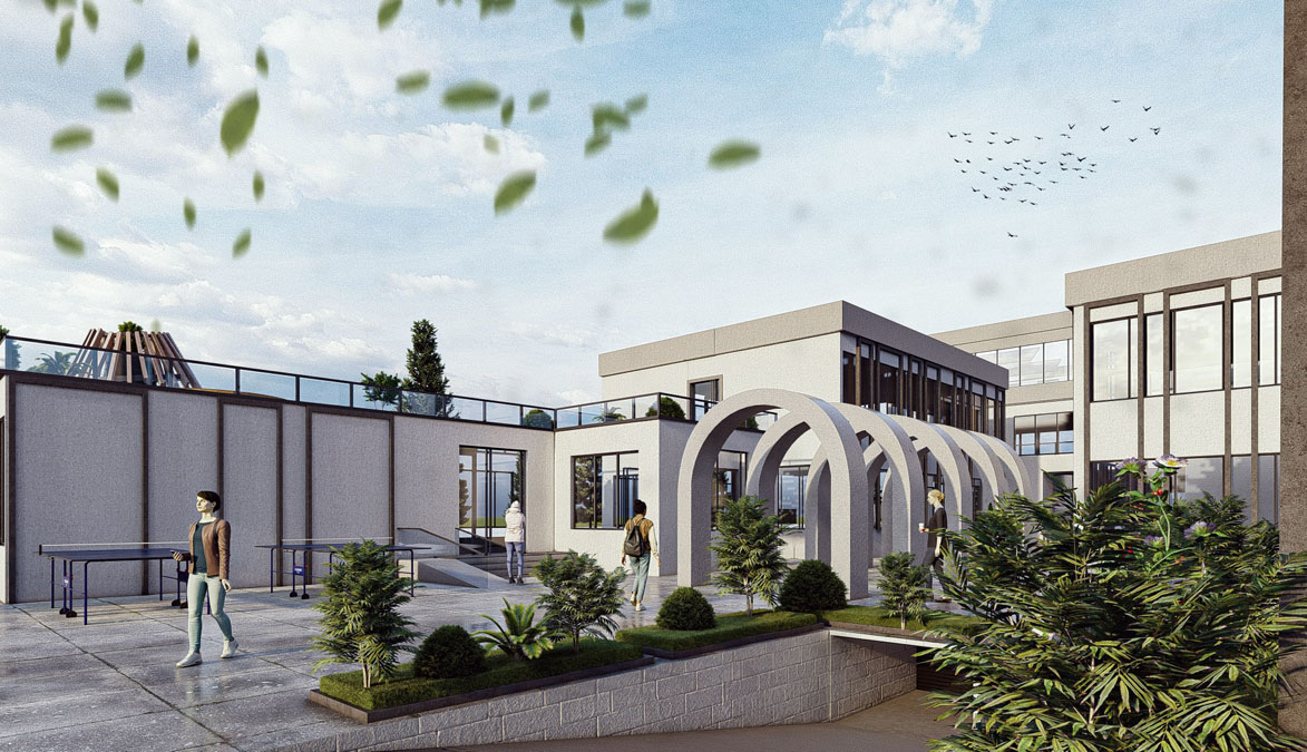 پروژه دانشجویی معماری مرکز آموزشی دختران