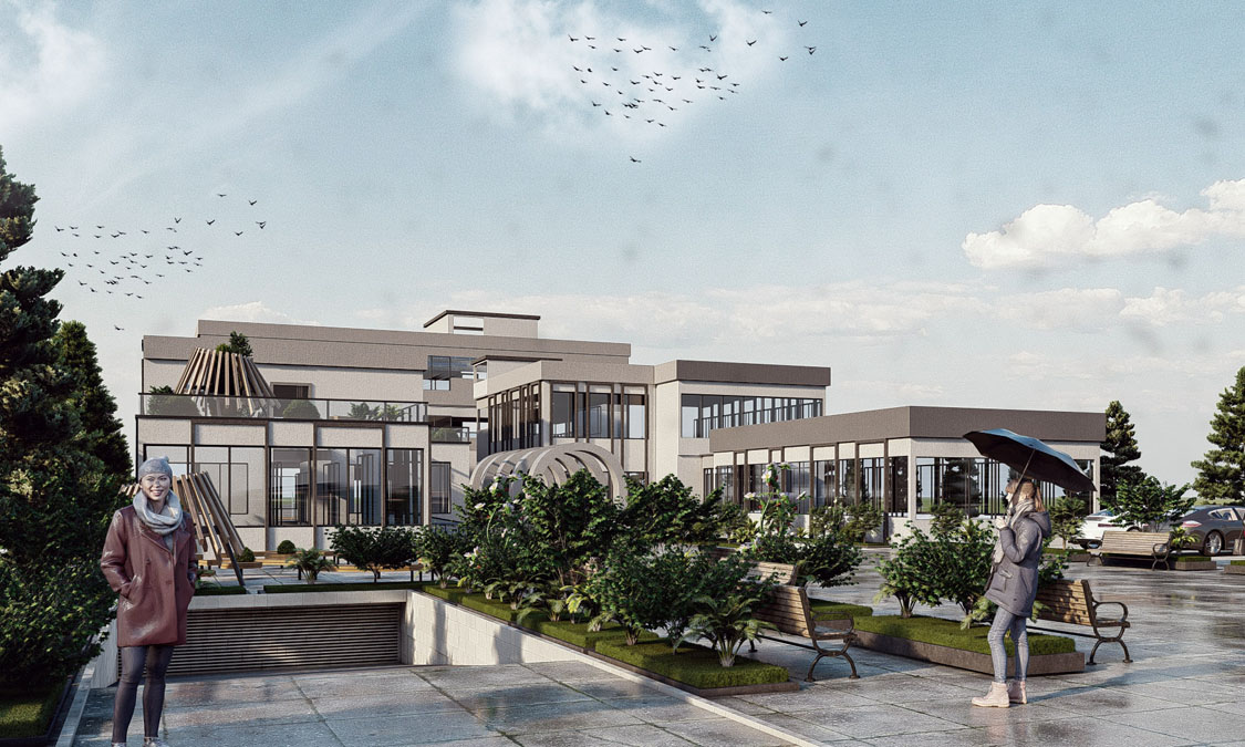 پروژه دانشجویی معماری مرکز آموزشی دختران