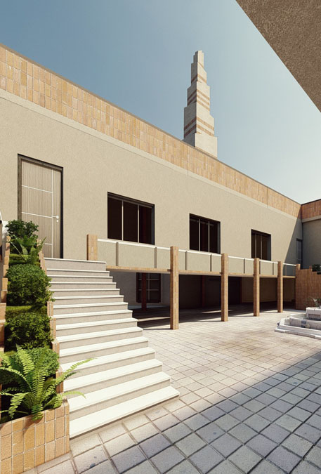 پروژه دانشجویی معماری مسجد