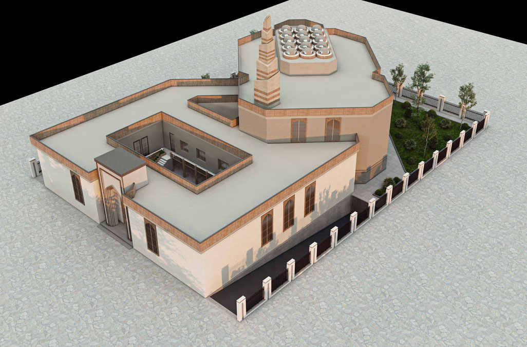 پروژه دانشجویی معماری مسجد