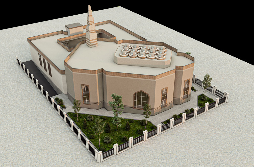 پروژه دانشجویی معماری مسجد